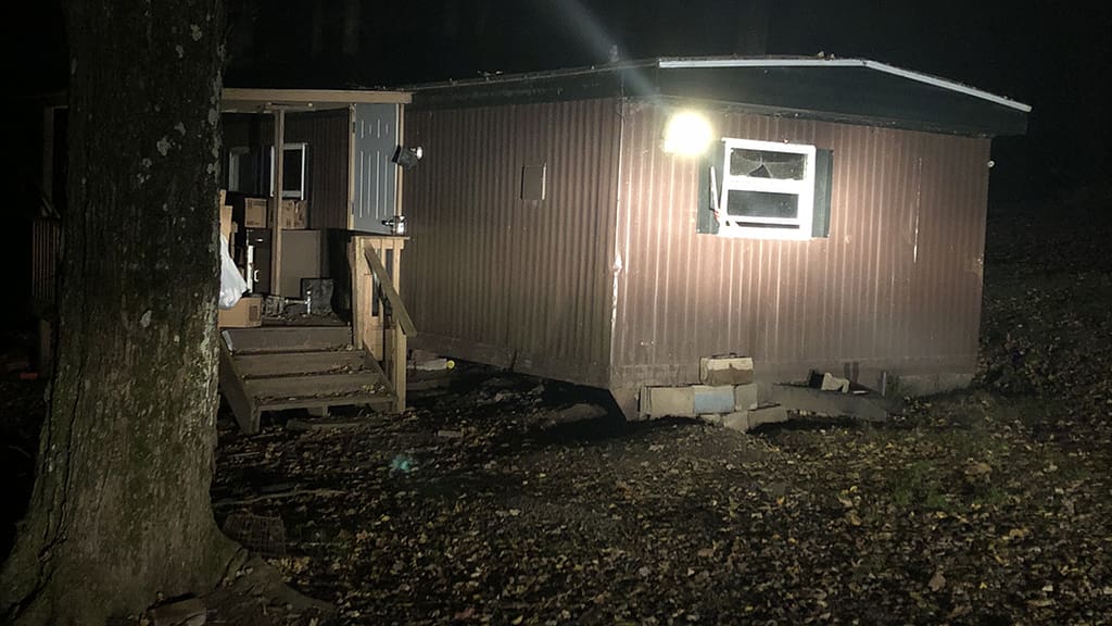 The modular home where the body was found